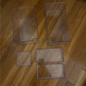Set of Clear brightroom Storage Bins